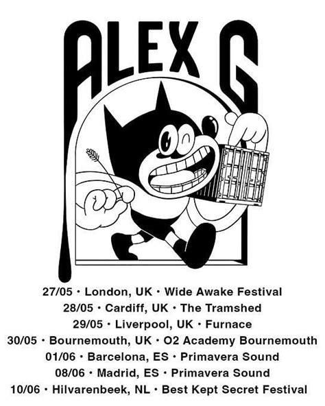 Tour 2023: Alex G Tour 2023: Tickets, presale, where to buy, dates ...