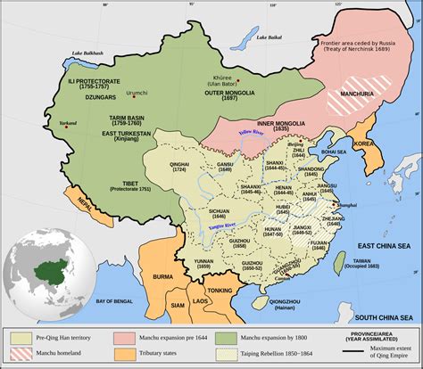 Qing Dynasty Expansion Map