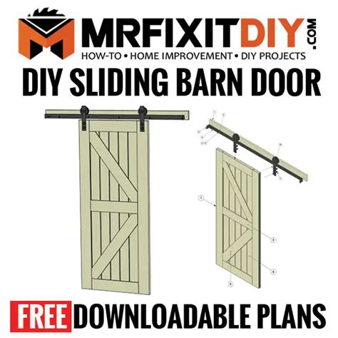 Diy Exterior Door Plans - How To Build A Sliding Barn Door In 14 Steps ...