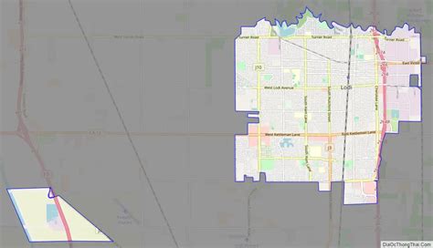 Map of Lodi city, California - Thong Thai Real