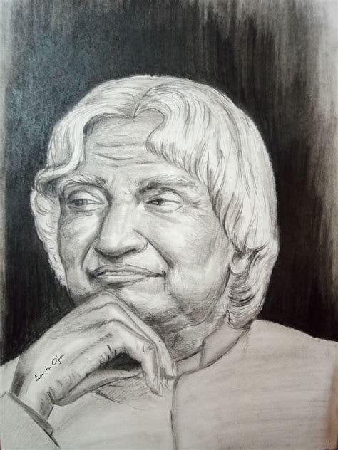 Apj Abdul Kalam Pencil Sketch A Tribute To The Missile Man Of India – NBKomputer