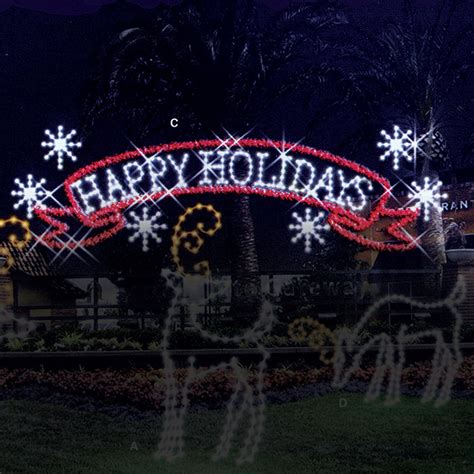 Happy Holidays Banner - Holiday Outdoor Decor