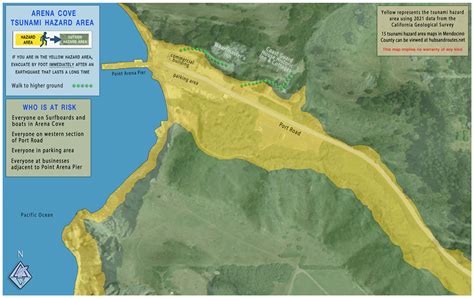 tsunami hazard area maps — Hubs and Routes