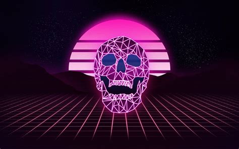 Retro Skull Wallpaper