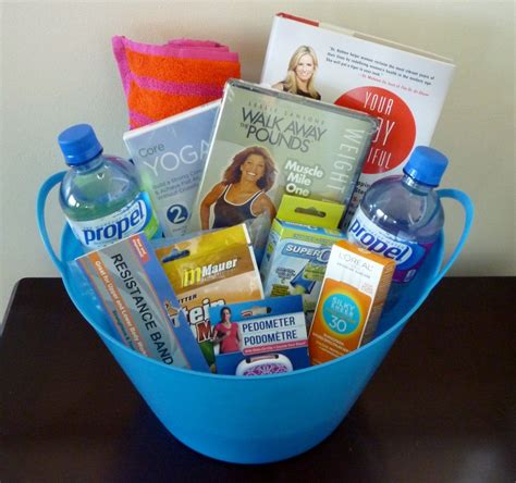 gift basket, wellness, mindset, pedometer, workout dvd, strength ...