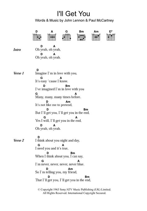 From Me To You Chords - Sheet and Chords Collection