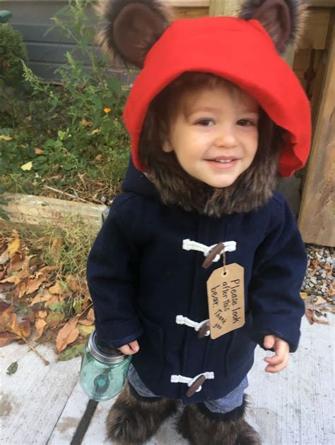 Please look after this bear. Thank you. Paddington Bear costume | Bear costume, Family halloween ...