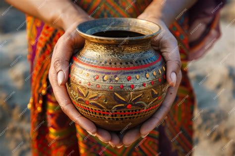 Learn about the symbolism of the Kalash sacred pot generative ai ...