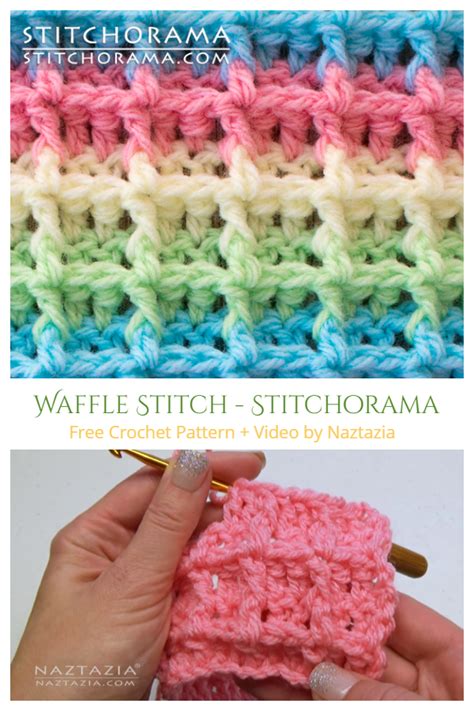 Crochet Waffle Stitch Blanket Free Crochet Patterns - Video tutorial