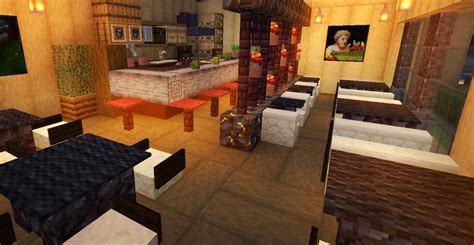 Minecraft Restaurant Interior