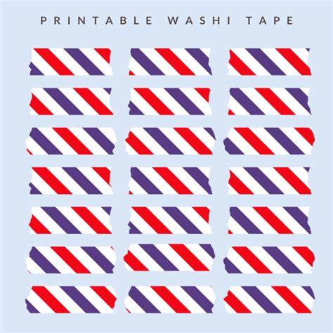 10 Printable Washi Tape Designs for Your Next Creative Project - FeltMagnet