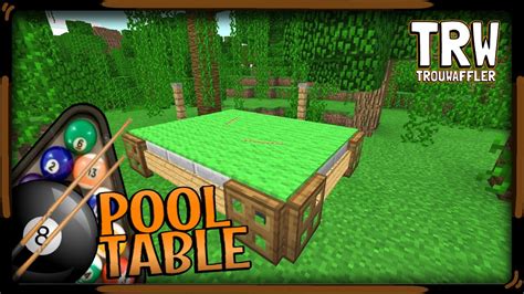 How to make a Pool Table 》Minecraft pe - YouTube