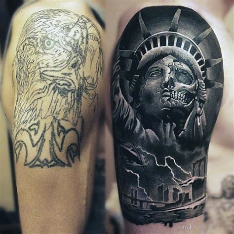 Statue Of Liberty Crying Tattoo