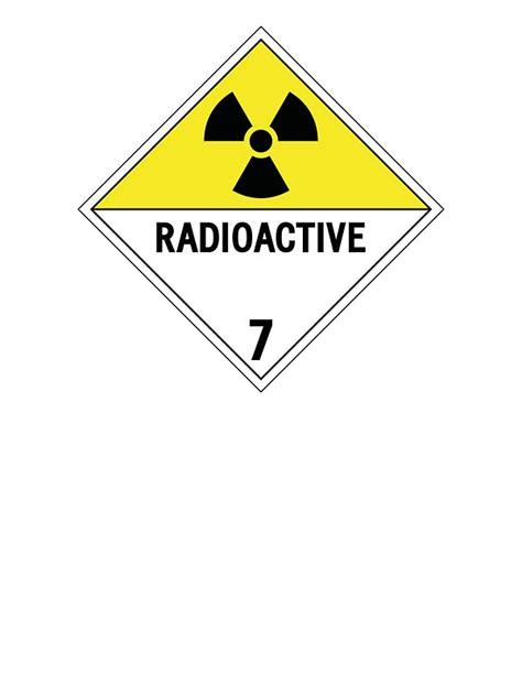 "HAZMAT Class 7: Radioactive" Stickers by Ruben Wills | Redbubble