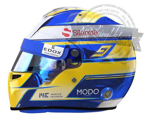 Marcus Ericsson 2017 F1 Replica Helmet Scale 1:1 – All Racing Helmets