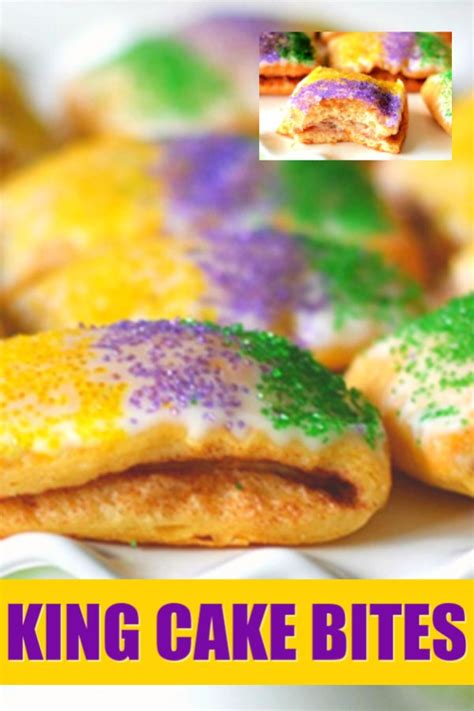 Mardi Gras King Cakes Recipe - EASY Dessert | Mardi gras food, King ...