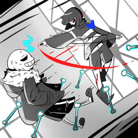 Chara vs Sans by shion396 on DeviantArt