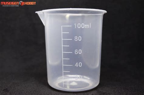 Clear Plastic Measuring Cup 100ml 2pcs For Paint Mixing