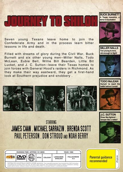 Journey to Shiloh (1968) - DVD - James Caan, Michael Sarrazin