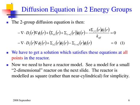 Two-Group Neutron Diffusion Equation