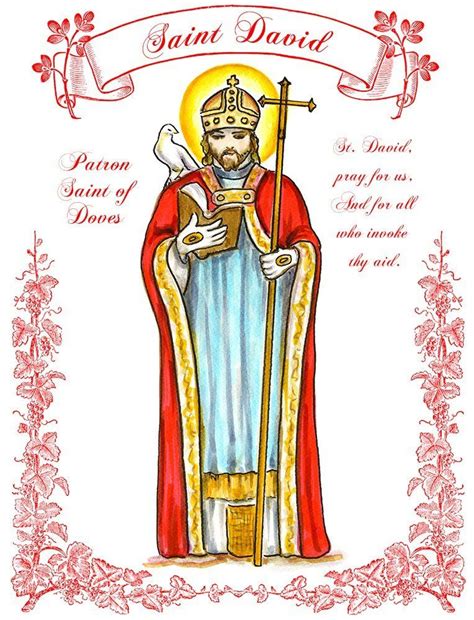 St. David's Day (Dydd Gwyl Dewi Sant) in Wales, commemorating the day ...