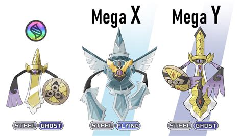 Drawing Every Mega X/Y Pokémon Evolutions : Aegislash Aromatisse Slurpuff Malamar - YouTube