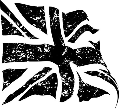 Vector silhouette of uk flag on white background 23026579 Vector Art at ...