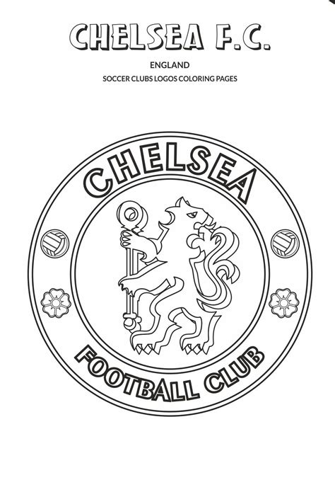 Printable Chelsea FC Coloring Pages Pdf - Coloringfolder.com