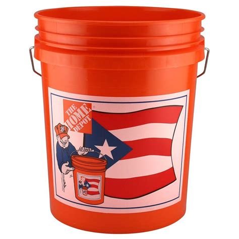 Leaktite 5 gal. Puerto Rico Flag Bucket-05GLHPR - The Home Depot