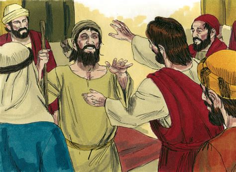 Jesus Heals Bartimaeus Stock Photo - Download Image Now - Jericho ...