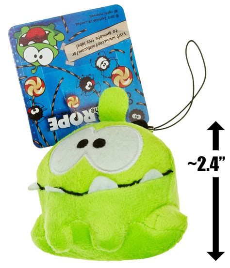 Amazon.com: Happy Om Nom: Cut The Rope ~2.4" Mini-Plush: Toys & Games