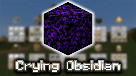 Crying Obsidian - Wiki Guide - 9Minecraft.Net