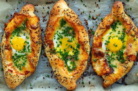 Khachapuri (Georgian Cheese Bread) with Pizza Dough - the minty tomato