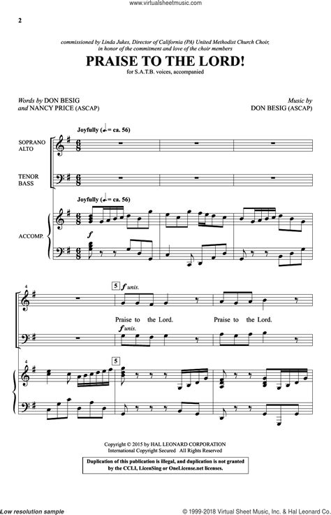 Beethoven - Praise To The Lord! sheet music for choir (SATB: soprano, alto, tenor, bass)