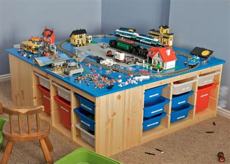 5 Awesome DIY Lego Tables • Craftwhack | Lego table diy, Lego for kids, Lego room