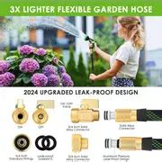 Expandable Garden Hose 100 Ft With 10 Function Nozzle Sprayer ...