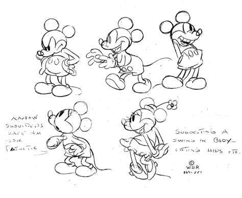 Mickey Mouse – Model Sheets | Traditional Animation