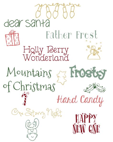 Fonts for Christmas or Winter Holidays · Elan Blog Studio