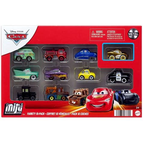 Disney Pixar Cars Mini Racers Variety 10 Pack