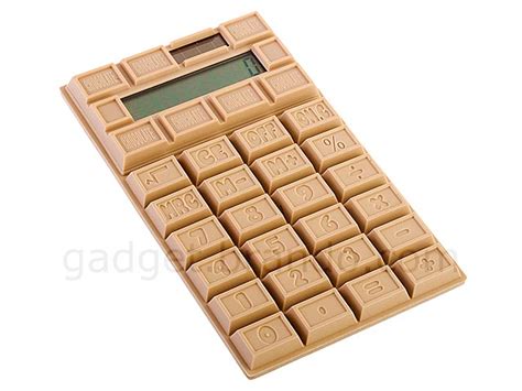 Chocolate Styled Solar Powered Calculator | Gadgetsin