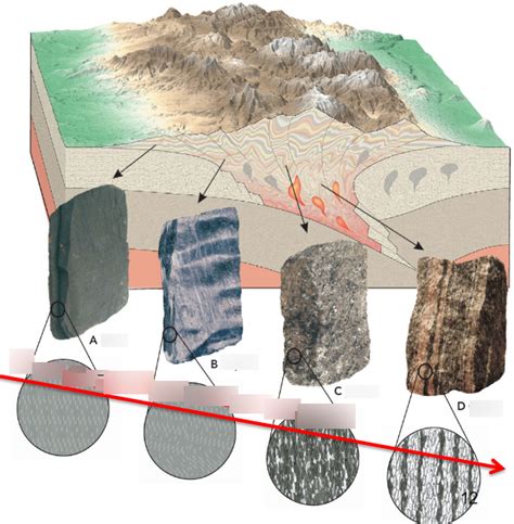 Diagram of CIVE 153: Lecture 15 Slate, Phyllite, Schist & Gneiss Diagram | Quizlet