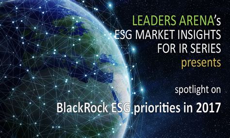 BlackRock ESG priorities in 2017