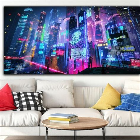 Cyberpunk Wall Art - Etsy