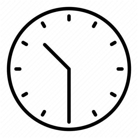 Clock, half past ten, time icon