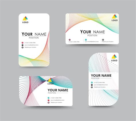 Premium Vector | Business contact card