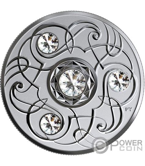 APRIL Abril Birthstone Swarovski Crystal Moneda Plata 5$ Canada 2020