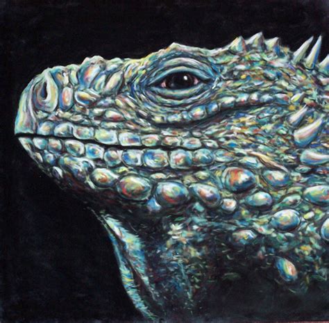 Rainbow Iguana by JessicaEdwards on DeviantArt