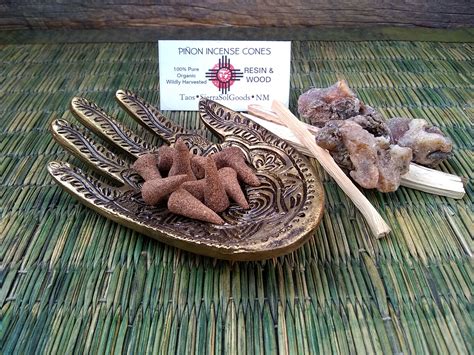 Piñon Incense Cones-Piñon Resin-Piñon Wood-Herbal Root-Hand | Etsy