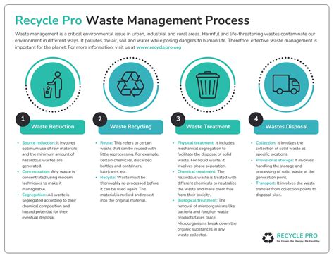 Waste Management Process Infographic Template