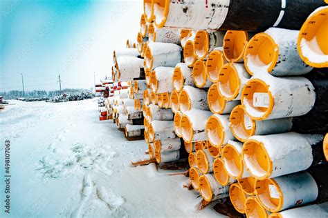 Tubing, pipes, gate valves Stock Photo | Adobe Stock